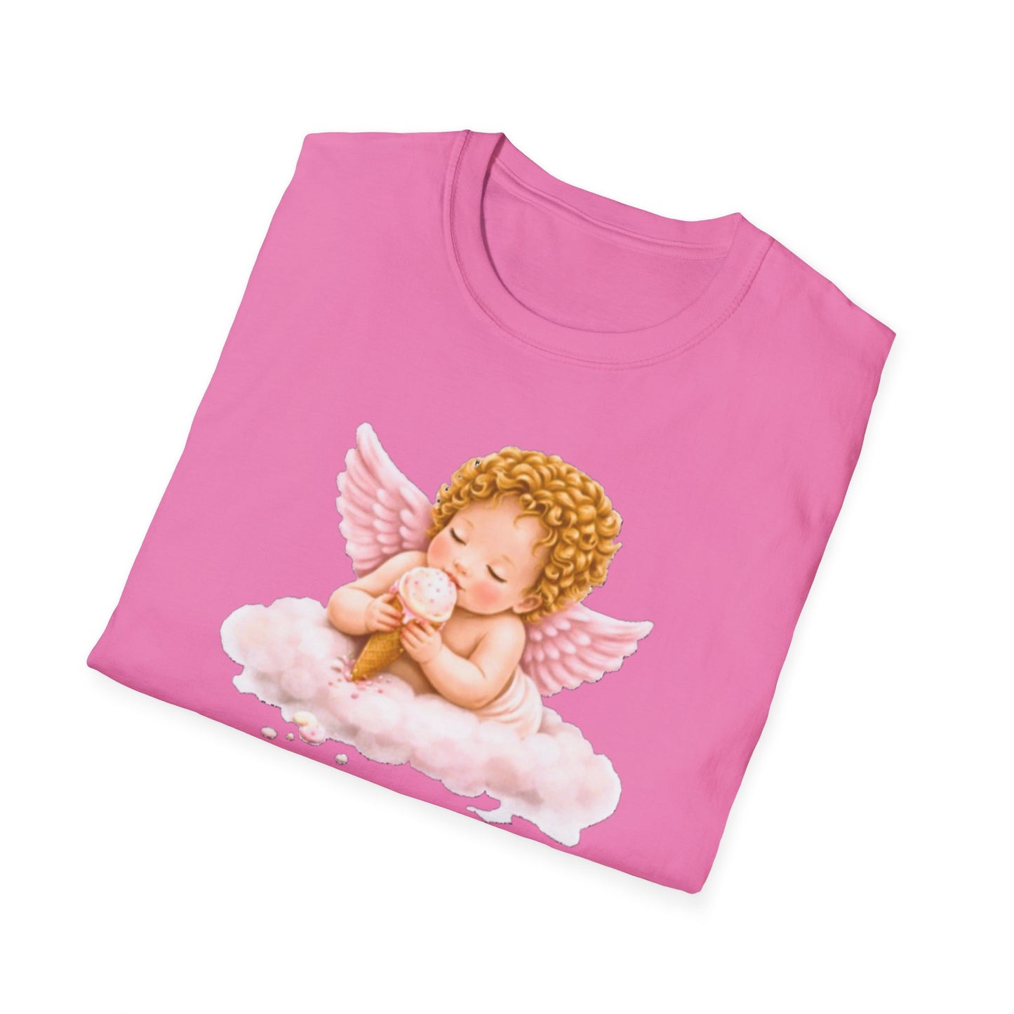 Angel Baby T-Shirt, Christian shirt, pink girl shirt, Religious Shirt, Faith Shirt, Gift For Christian, Trendy Tee, Gift For Her, flower shirt