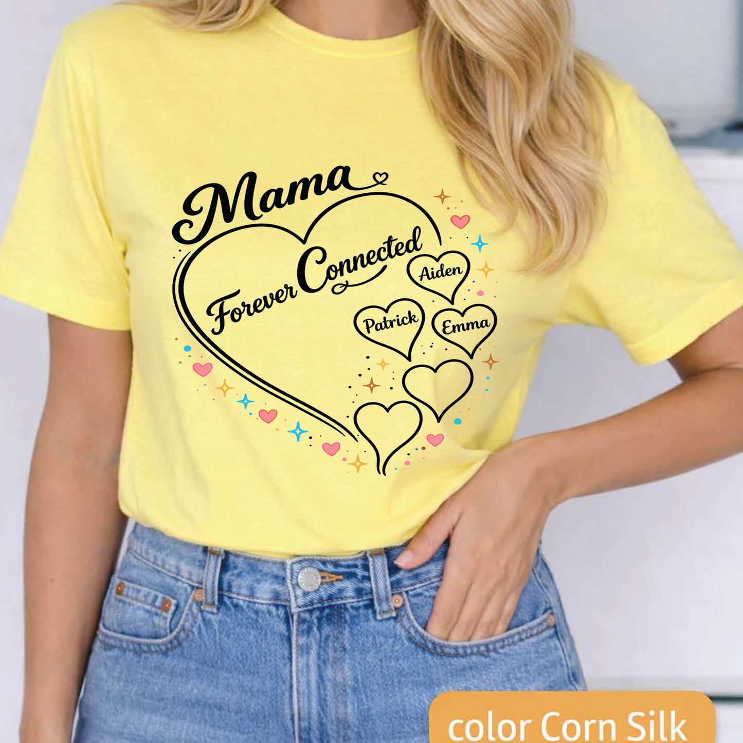 Custom Mom T-Shirt 1-5 names or wording, Personalized Shirt, best seller shirt, Mommy Shirt, Family Name Tee,Gift for mom, Mother's Day gift