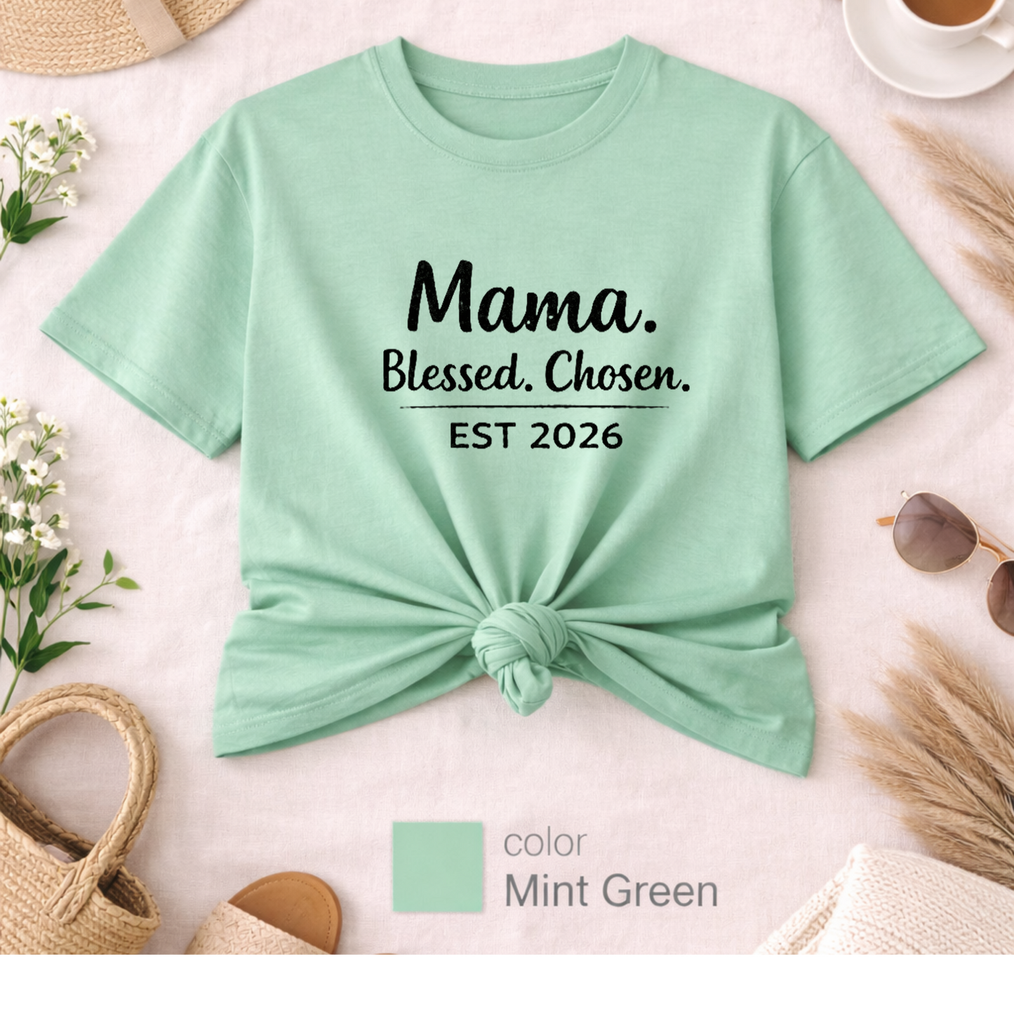 Mama 2026 T-Shirt, new mom gift, mom tee,  mama est 2026, Perfect gift for new moms, expecting moms, motherhood gift, Mother's Day gift