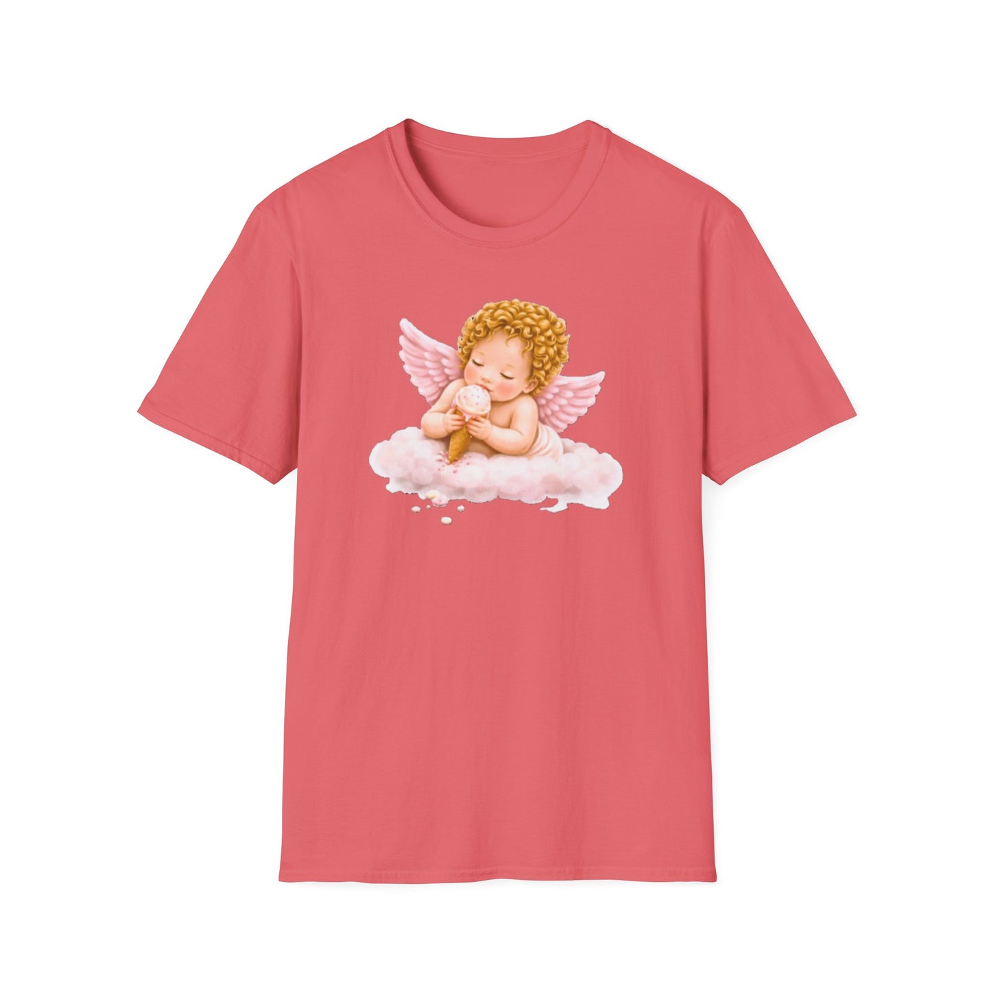 Angel Baby T-Shirt, Christian shirt, pink girl shirt, Religious Shirt, Faith Shirt, Gift For Christian, Trendy Tee, Gift For Her, flower shirt