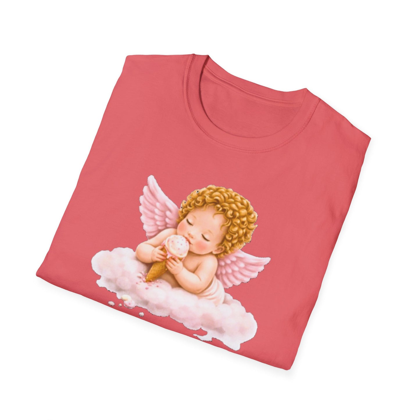 Angel Baby T-Shirt, Christian shirt, pink girl shirt, Religious Shirt, Faith Shirt, Gift For Christian, Trendy Tee, Gift For Her, flower shirt