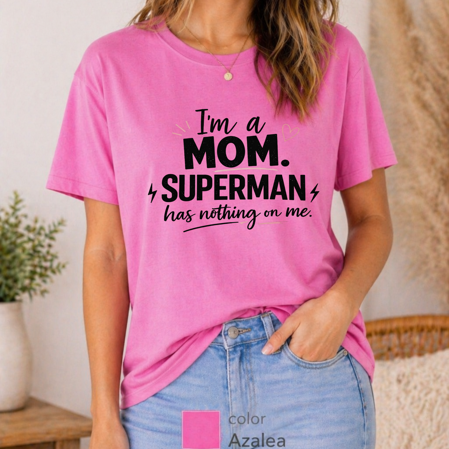 I am a Mom Superman Has Nothing on Me, Mother's Day Gift, Trendy Mama Tee, Cool Mom Shirt, Gift for Mom, best seller t-shirt, gift for mom