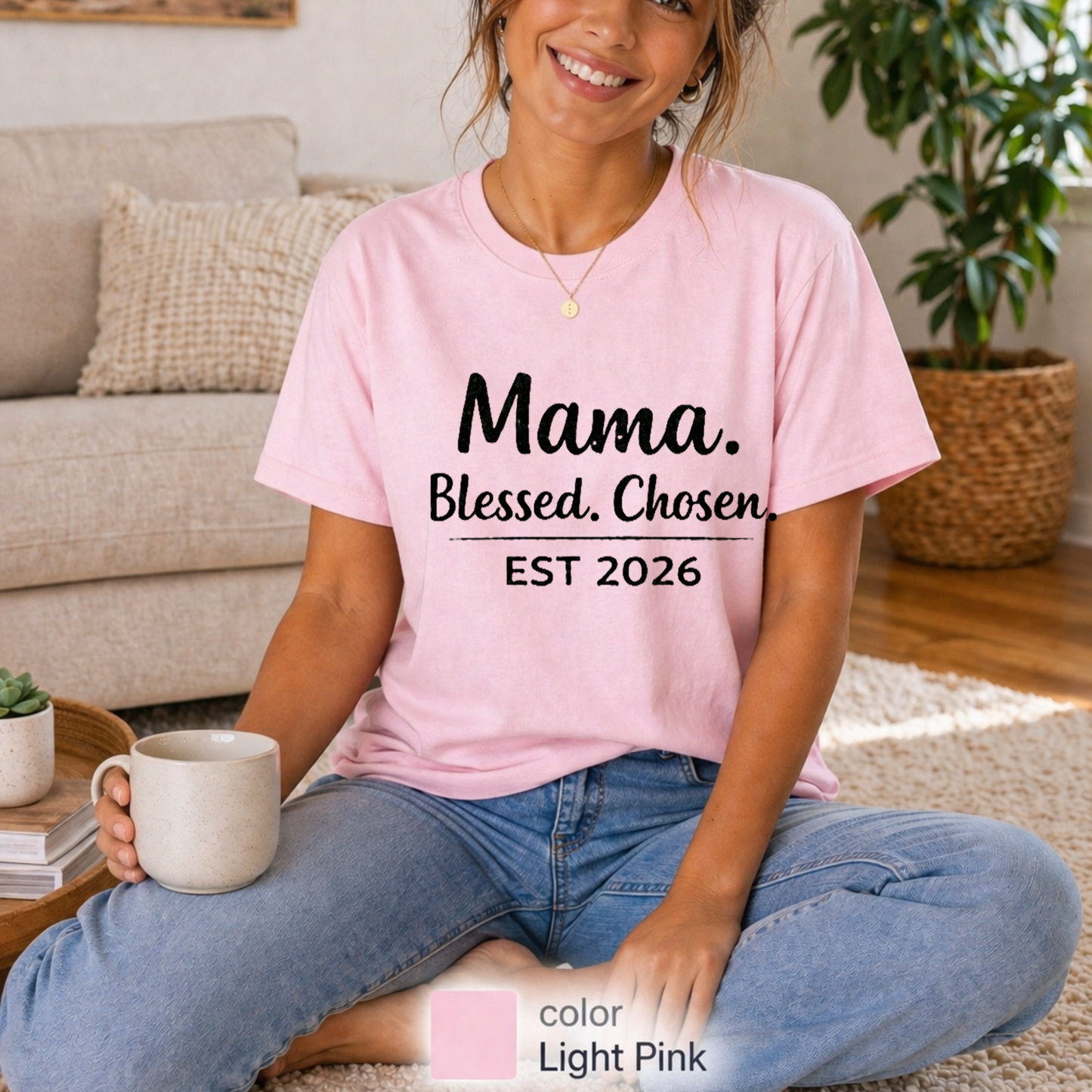Mama 2026 T-Shirt, new mom gift, mom tee,  mama est 2026, Perfect gift for new moms, expecting moms, motherhood gift, Mother's Day gift