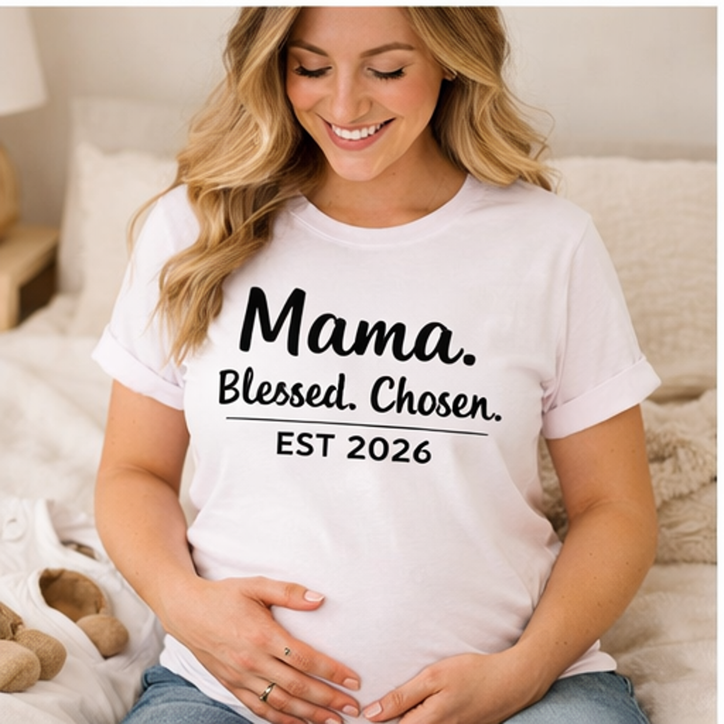 Mama 2026 T-Shirt, new mom gift, mom tee,  mama est 2026, Perfect gift for new moms, expecting moms, motherhood gift, Mother's Day gift