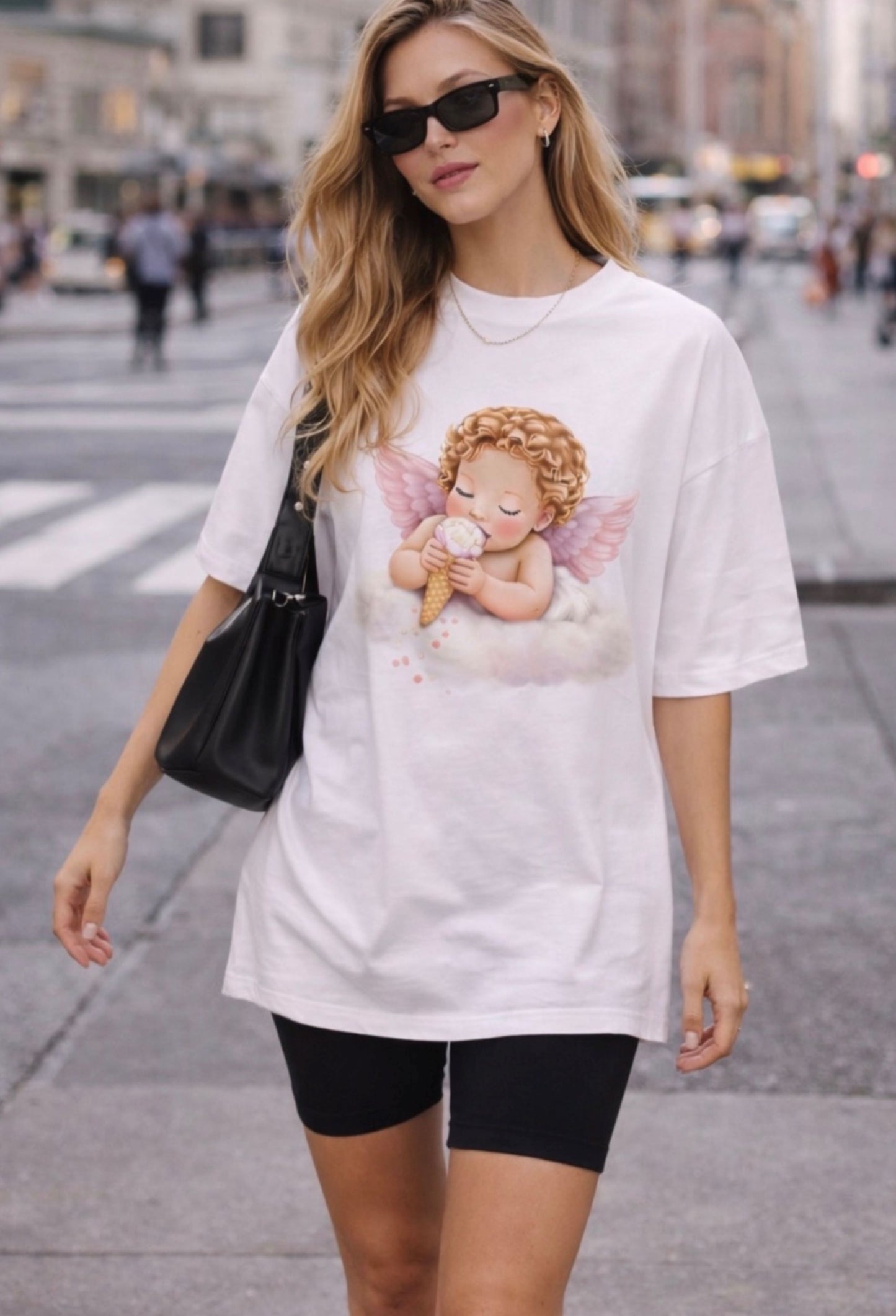 Angel Baby T-Shirt, Christian shirt, pink girl shirt, Religious Shirt, Faith Shirt, Gift For Christian, Trendy Tee, Gift For Her, flower shirt
